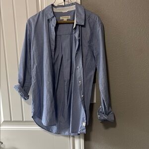 Treasure & bond women Blue Button-Up Shirt
